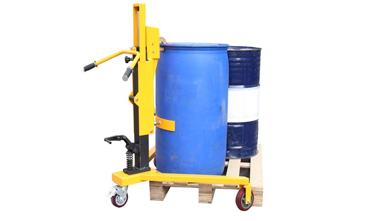 腳踏式液壓油桶搬運(yùn)車(chē)_2